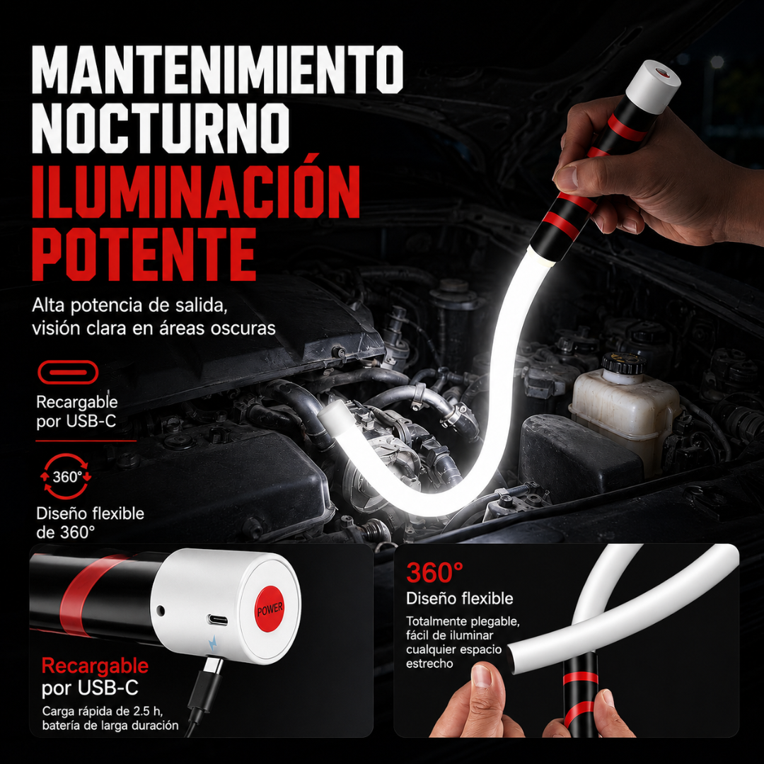 NorteLux™ Linterna LED de Inspección 360°
